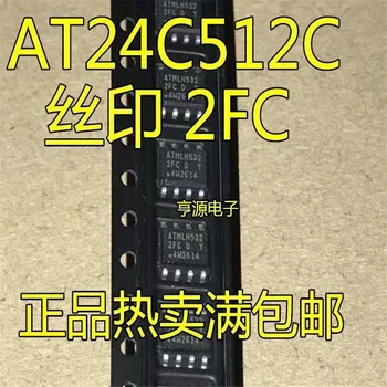 1-10 шт. AT24C512 SOP 24C512 memory PROM SOP-8 маркировка: 2FC AT24C512C-SSHD-T Оригинальный чипсет IC Изначально