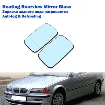 1 пара Зеркал Боковой Двери Заднего Вида Автомобиля С Подогревом Синих Стеклянных Линз Для BMW E46 E65 E66 E67 2001-2008 51167028427 51167028428