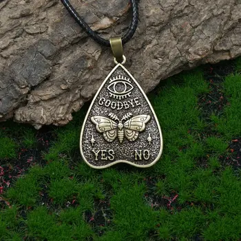 12шт готическая ведьма, древнее бронзовое ожерелье с бабочкой в виде лунного мотылька, женские украшения в подарок на день рождения