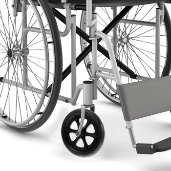 2 Шт Сверхмощные колеса Передний Аксессуар для инвалидной коляски Прочная Замена Сменной резины