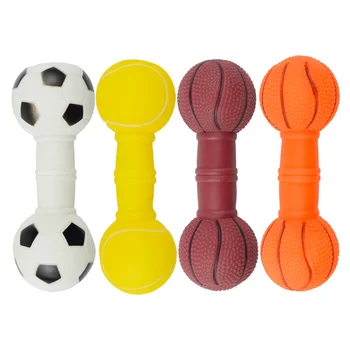 4 шт игрушка для собак, звучащие игрушки, устойчивые к укусам шарики для чистки полости рта, виниловые для коренных зубов, щенок для ухода за зубами