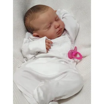 50-Сантиметровая спящая кукла Loulou размером с новорожденного младенца с краской Genesis, высококачественная 3D кожа, видны несколько слоев росписи