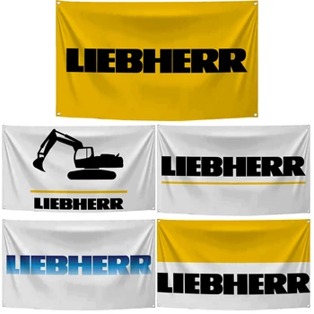 60x90cm 90x150 Флаг LIEBHERR полиэстер баннер с цифровой печатью, гобеленовая занавеска