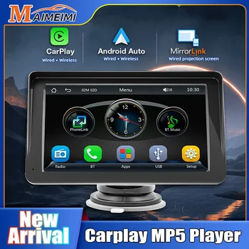 7-дюймовый Автомобильный Радио Мультимедийный Видеоплеер Беспроводной Carplay MP5 Плеер Беспроводной Android Автоматический Сенсорный Экран Для bmw e90 e60 f10 f30