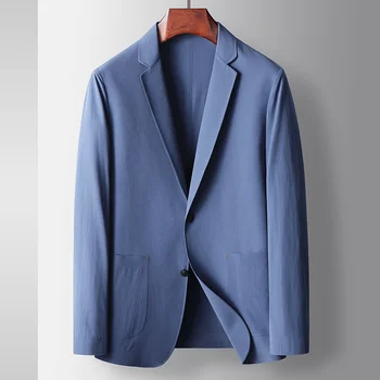 C2202 Весенне-летний солнцезащитный крем, Новый мужской повседневный костюм, Микроэластичная молодежная тонкая легкая деловая солнцезащитная куртка, осень