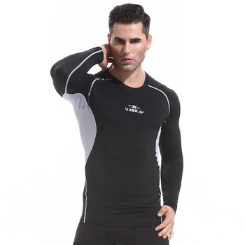 F1441 Тренировка, фитнес, мужская футболка с коротким рукавом, мужская одежда для термического бодибилдинга, компрессионная эластичная тонкая одежда для упражнений