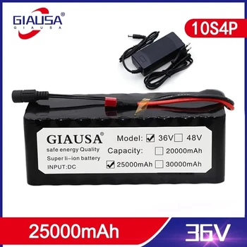GIAUSA 36V 10S4P 25Ah Для 18650 с Балансом 25A BMS 42V литиевый аккумулятор ebike электромобиль велосипед мотороллер + Зарядное устройство