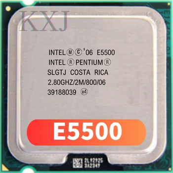 lntel E5500 Настольный процессор Intel Pentium Cpu E5500 2.8 ГГц 2 МБ / процессор LGA 775 поцарапанных деталей