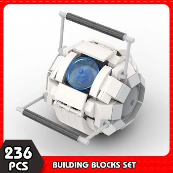 MOC Portaled 2 Строительные блоки GLaDOS Wheatley Классический фильм Телепортирующий глаз Роботизированная камера Модель Кирпичи Игрушка для детей