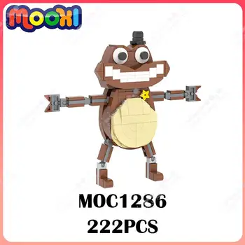 MOC1286 Креативная Серия Garten Of Banban MOC Строительные Блоки Игровой Персонаж Sheriff Toadster Модель Сборки Кирпичей Игрушки Для Детей