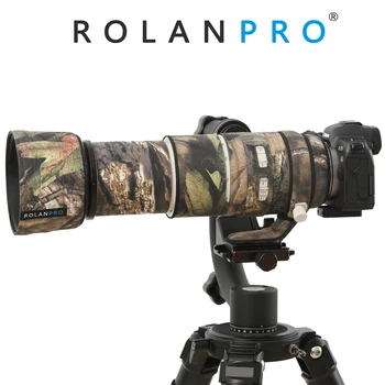 ROLANPRO Водонепроницаемый Чехол Для Объектива Камеры Canon RF 100-500 мм F/4.5-7.1 L IS USM Защитный Чехол Камуфляжный Дождевик Guns Sleeve