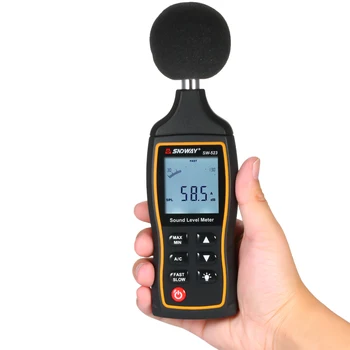 SNDWAY SW-523 Цифровой измеритель уровня звука Тестер контроля Децибелов Прибор для измерения количества Оптического шума Аудиодетектор