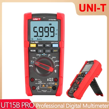 UNI-T UT17B UT15B PRO Профессиональный Цифровой мультиметр Тестер Истинного среднеквадратичного напряжения с отображением цифр Измеритель сопротивления конденсатора VFC