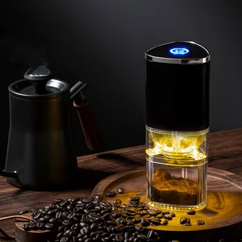 USB зарядка электрический кофемолка из нержавеющей стали шлифовальная основных кофейных зерен шлифовальная машина портативная электрическая кофемолка