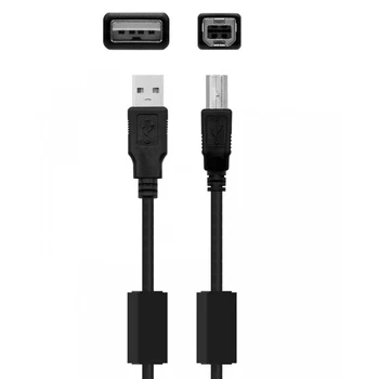 USB-кабель для принтера с ферритовым сердечником Высокоскоростной USB 2.0 разъем A-B для Canon Epson HP Принтер сканер USB-концентратор KVM