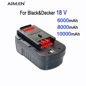 Аккумулятор 18V 10000mAh для розлива электричества Black & Decker A18 A1718NH User Ins B18 HPB18-OPE FS1800CS FS1800D-2 FS1800ID