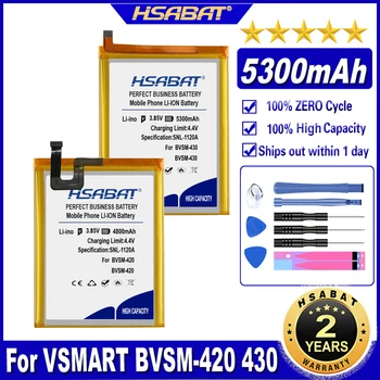 Аккумулятор HSABAT VSMART BVSM-420 5300 мАч для аккумуляторов Vsmart joy 3 + BVSM-430 Vsmart joy 3 plus