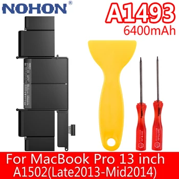 Аккумулятор для ноутбука NOHON A1493 Для Apple MacBook Pro Retina 13-дюймовый Ноутбук Bateria A1502 2013 2014 ME864 ME865 11,34 В Батареи