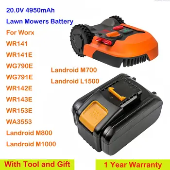 Аккумуляторная батарея газонокосилок CS WA3604 WA3553 для Worx WR141, WR141E, WG790E, WG791E, WR142E, WR143E, WR153E, WA3553, M800, M1000, M700, L1500 + Инструмент