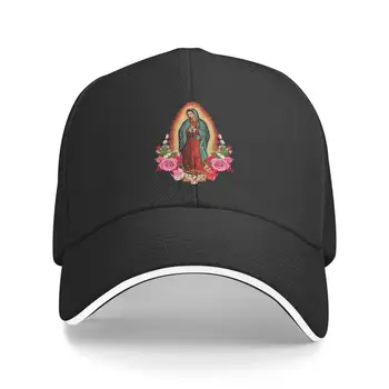 Бейсбольная кепка Богоматери Гваделупской Девы Марии в стиле Панк для мужчин и женщин, Регулируемая Шляпа для Папы из Мексики, Уличная