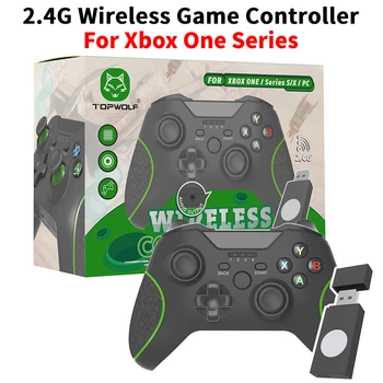 Беспроводной игровой Контроллер 2.4G Для Аксессуаров Серии Xbox One Геймпад С Двойной Вибрацией, Джойстик для ПК, Встроенный Разъем 3,5 мм