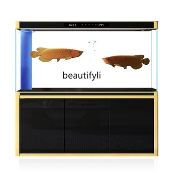 Бытовой аквариум для рыб малых и средних размеров из ультраб-белого стекла для замены воды Экологический Донный фильтр для аквариума