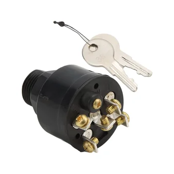 Выключатель зажигания, 3-позиционный ключевой выключатель зажигания 87-88107 для большинства подвесных двигателей