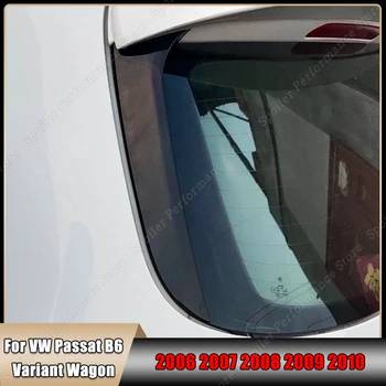 Глянцевый Черный Спойлер заднего стекла автомобиля, Сплиттер крыла для Volkswagen VW Passat B6 Variant Универсал 2006-2010 Аксессуары для тюнинга