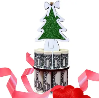 Детский рождественский держатель для денег | 2023 Держатель для денег, праздничные украшения для дома в гостиной, коробка для выдачи наличных, праздничная валюта Hol