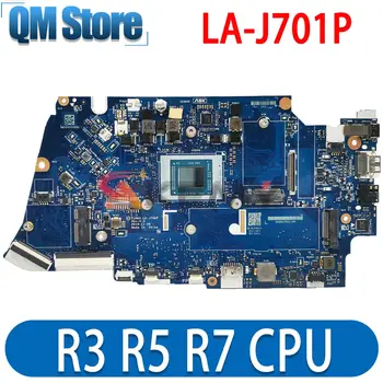 Для Lenovo Ideapad 5-14ALC05 5-14ARE05 Материнская плата ноутбука LA-J701P Материнская плата. С процессором AMD R3 R5 R7 и 16G оперативной памяти. 100% Тестовая работа