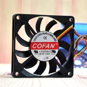 Для двухпроводного вентилятора охлаждения COFAN F-7010H12B-01 7010 12 В 0.30А 7 см