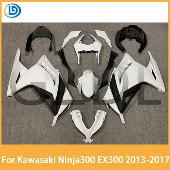 Для комплекта обтекателя мотоцикла Kawasaki Ninja 300 EX300 2013 2014 2015 2016 2017 ABS, полностью настроенный автомобильный обтекатель, черный и белый