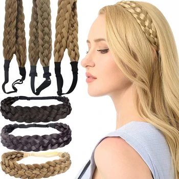 Европейские и американские богемные повязки для париков с пятью косами, винтажные повязки для кос, персонализированные женские модные аксессуары для волос