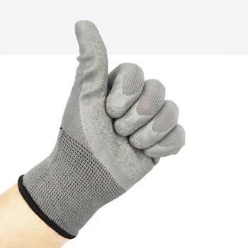 Защитные перчатки для работы, креативные противоскользящие Износостойкие нейлоновые Латексные защитные перчатки, практичные перчатки для защиты домашних работ