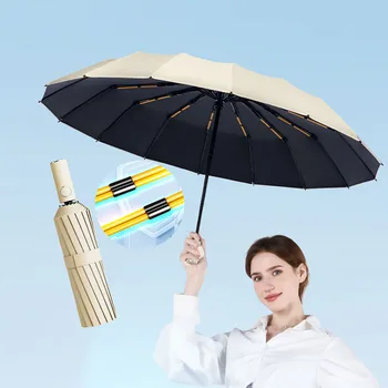 Зонт, женские зонты, Кости, Большой Деловой Складной Зонт, Мужской, для дождя, для путешествий, от солнца, Роскошный, Ветрозащитный, Автоматический, Компактный