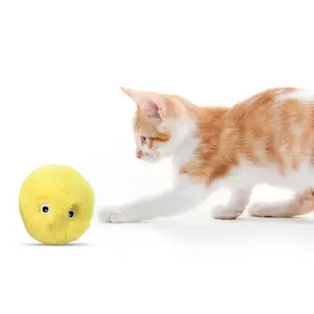 Игрушка для котенка, практичный портативный, устойчивый к жеванию Плюшевый материал, Игрушка для маленькой кошки, мяч, зоотовары, Плюшевая игрушка для домашних животных, Игрушка для кошки