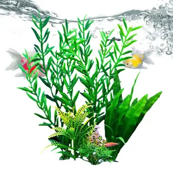 Искусственные растения для аквариума Аквариумные реалистичные растения ярких цветов Для домашнего и коммерческого использования Декор для раковины отеля