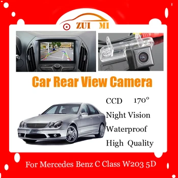 Камера заднего вида заднего вида для Mercedes Benz C Class W203 5D Водонепроницаемая CCD Full HD Резервная парковочная камера ночного видения