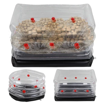 Комплект мешков для выращивания грибов, надувной ящик для выращивания монотрубок с фильтром-заглушкой, контейнер для выращивания рассады садовых грибов.