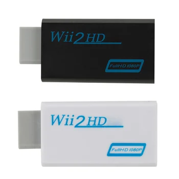 Конвертер, совместимый с WII в HDMI, адаптер HD 1080P Wii 2, аудиосистема 3,5 мм для ПК, HDTV