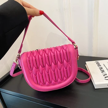 Корейские Мини-облачные плиссированные сумки для женщин, сумка-тоут, Стеганая сумка-клецка, трендовые Роскошные брендовые дизайнерские сумки, кошелек