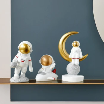 Креативные маленькие украшения в скандинавском стиле, Симпатичный астронавт, модель Астронавта, Домашний телевизор, Детская комната, Украшение рабочего стола