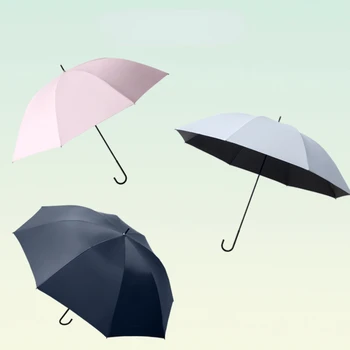 Легкий длинный зонт от дождя с защитой от ультрафиолета, большой открытый Ветрозащитный зонт, портативный зонт, большой дождевик Sombrilla