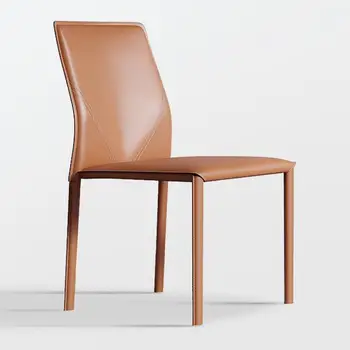 Легкое роскошное ресторанное кресло с седлом в скандинавском стиле, высококачественное современное минималистичное итальянское обеденное кресло со спинкой, туалетное кресло
