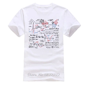 Математика Математические формулы Числа Графическая футболка Геометрическая область theroy Science Физическая химия хлопчатобумажные мужские футболки тройники