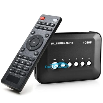Медиаплеер 1080P FULL HD Мультимедийный ТВ-плеер с Выходом HDMI / YPbPr / AV, Портами USB / SD с дистанционным управлением для MP3 AVI RMV