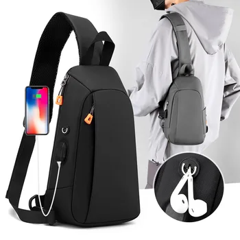 Модная спортивная мужская нагрудная сумка Многофункциональная водонепроницаемая сумка через плечо модная сумка для отдыха через плечо сумка через плечо