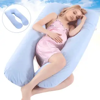 Наволочка для беременных женщин, наволочка, U-образный чехол для материнской подушки, хлопок для сна 80 * 160 см