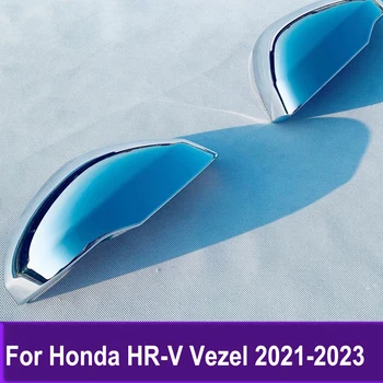 Накладка зеркала боковой двери для Honda HR-V Vezel 2021 2022 2023 Хромированная Отделка зеркал заднего вида Автомобильные Аксессуары