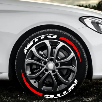 Наклейки с буквами для автомобильных шин для NITTO 4Color Tire Decal Decoration 3D ПВХ Универсальные автомобильные шины и диски Наклейки и отличительные знаки